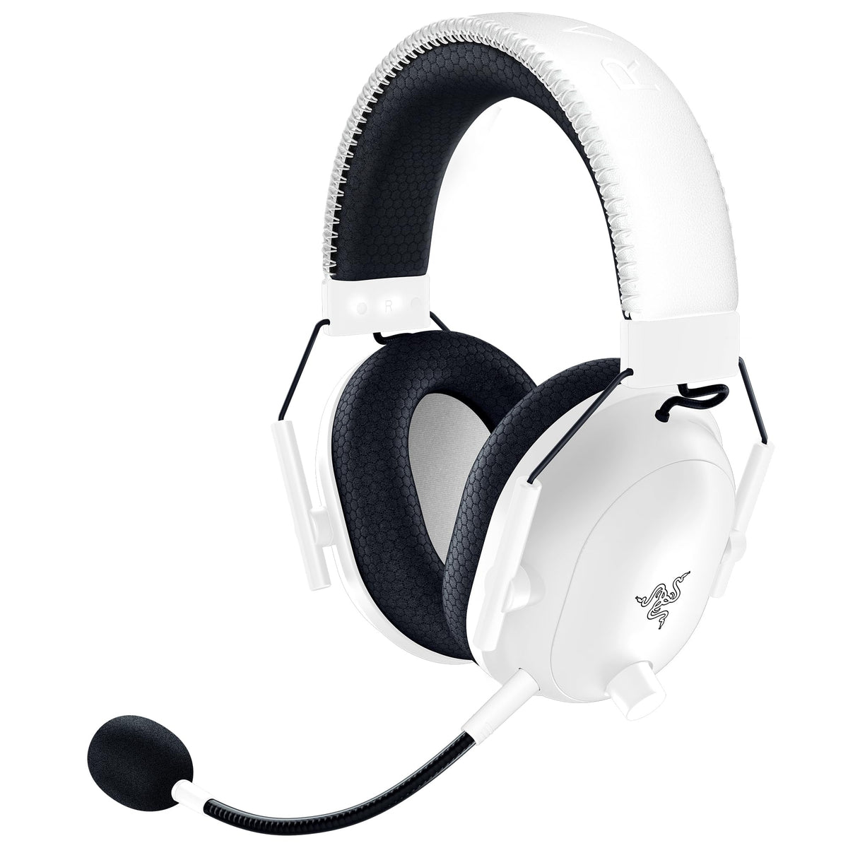 Razer BlackShark V2 Pro Wireless Gaming Headset: Super Wideband Mic - Pro Tuned FPS Profiles - 50mm Drivers - Plush Noise Isolating Earcups - 70 Hr Battery - Bluetooth - for PC, PS5, Switch 2 - White