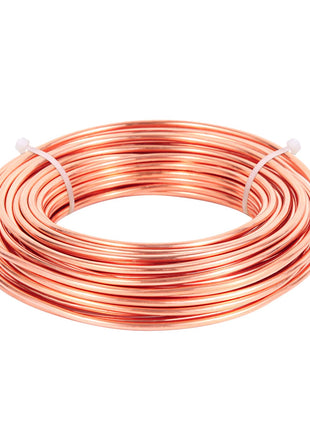 8 Gauge/3.2 mm 6.5 feet 5 oz 99.9% Dead Soft Copper Wire for Electroculture Gardening, Jewelry Making, Beading, Science Projects, DIY Artwork, Pure Bare Copper Wire
