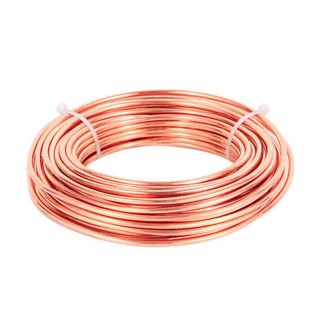 8 Gauge/3.2 mm 6.5 feet 5 oz 99.9% Dead Soft Copper Wire for Electroculture Gardening, Jewelry Making, Beading, Science Projects, DIY Artwork, Pure Bare Copper Wire