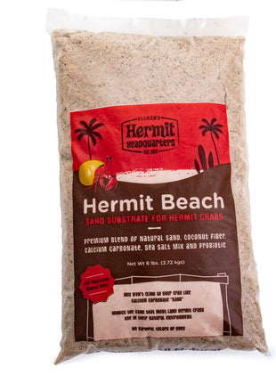 Fluker's All Natural Premium Hermit Crab Sand Substrate, Sand Mixture with Coconut Fiber, For Hermit Crab Tanks, 6 lbs.