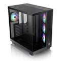 Thermaltake View 380 XL TG ARGB; 4x120mm ARGB Lite Fans Included; 360mm Radiator Support; 420mm GPU Clearance; Hidden Connector Support; Dual Chamber; Black; CA-11E-00M1WN-00
