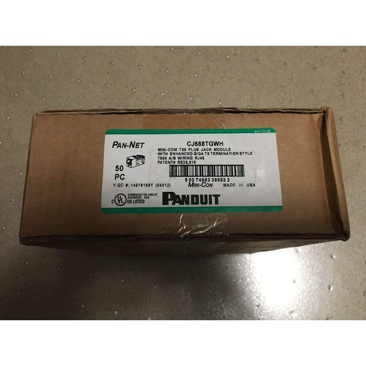 Panduit MINI-COM TX6 Plus - Modular insert - white - 1 port