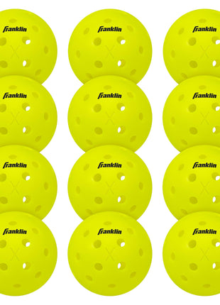 Franklin Sports X-40 Outdoor Pickleballs - Official Ball of USA Pickleball, APP Tour + US Open - Regulation Size