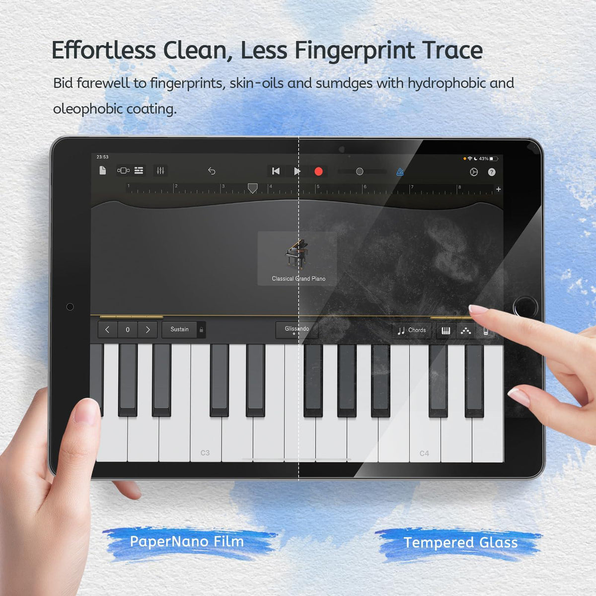 MOBDIK 2 Pack Paperfeel Screen Protector Compatible with iPad 9/8/7 (10.2 Inch, 2021/2020/2019, 9th/8th/7th Generation), Crafted for Natural Writing, Anti Glare with Easy Installation Kit