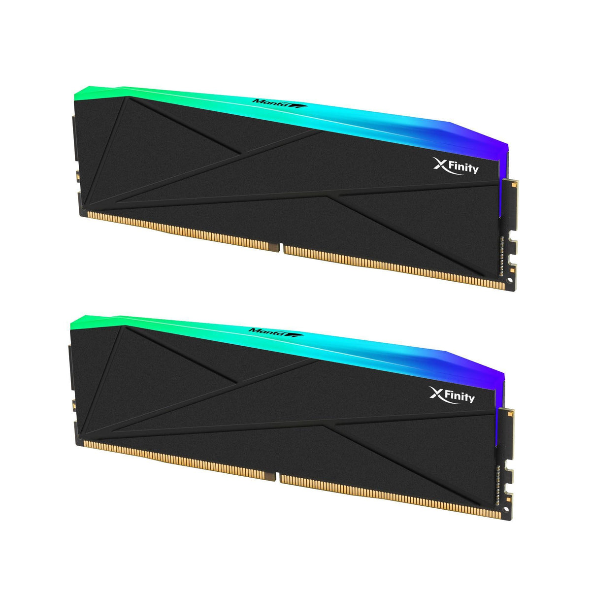 V-Color Manta XFinity RGB DDR5 48GB (24GBx2) 8000MHz CL38 1.45V RGB Gaming Desktop Upgrade RAM(Intel XMP 3.0 & AMD Expo Compatible) U-DIMM Memory Module SK Hynix IC - Black (TMXFL2480838KWK)