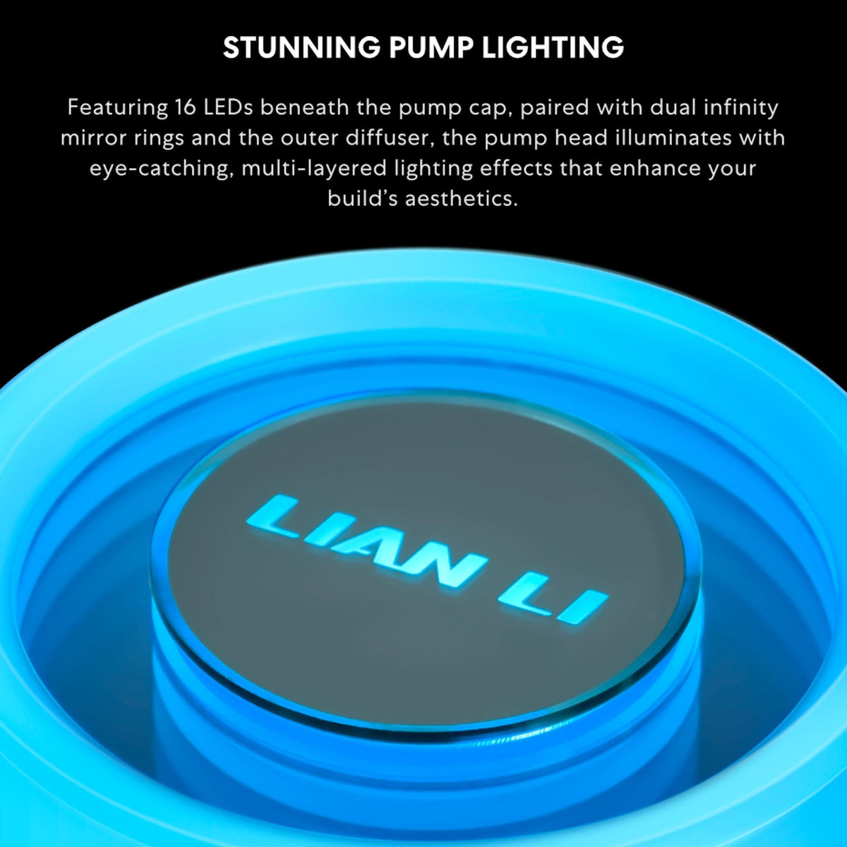 Lian Li Galahad II Lite Liquid Cooler 240mm RGB Fans–AIO CPU Water Cooling, Customizable ARGB Pump Block, Low Noise Hydraulic Bearing, Switchable Lid & 28mm PBT Fan for LGA 1700/1851/AM5/4(GA2L24RB).