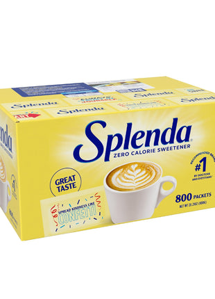 SPLENDA Zero Calorie Sweetener Value Pack, 800 Count Packets