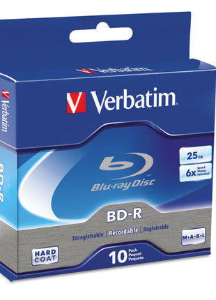 Verbatim BD-R 25GB 16X Disc Spindle, Box of 10
