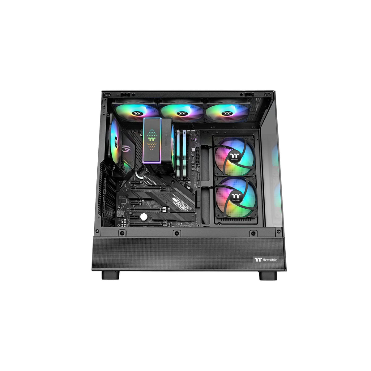 Thermaltake LE120 ARGB PWM Fan (3 Pack), PWM controlled 500~1500 rpm, 5V Motherboard Sync, 16.8 Million Colors 9 Addressable LEDs, Airflow 66.1 CFM, 120mm Hydraulic Bearing, Case Fan, CL-F204-PL12SW-A