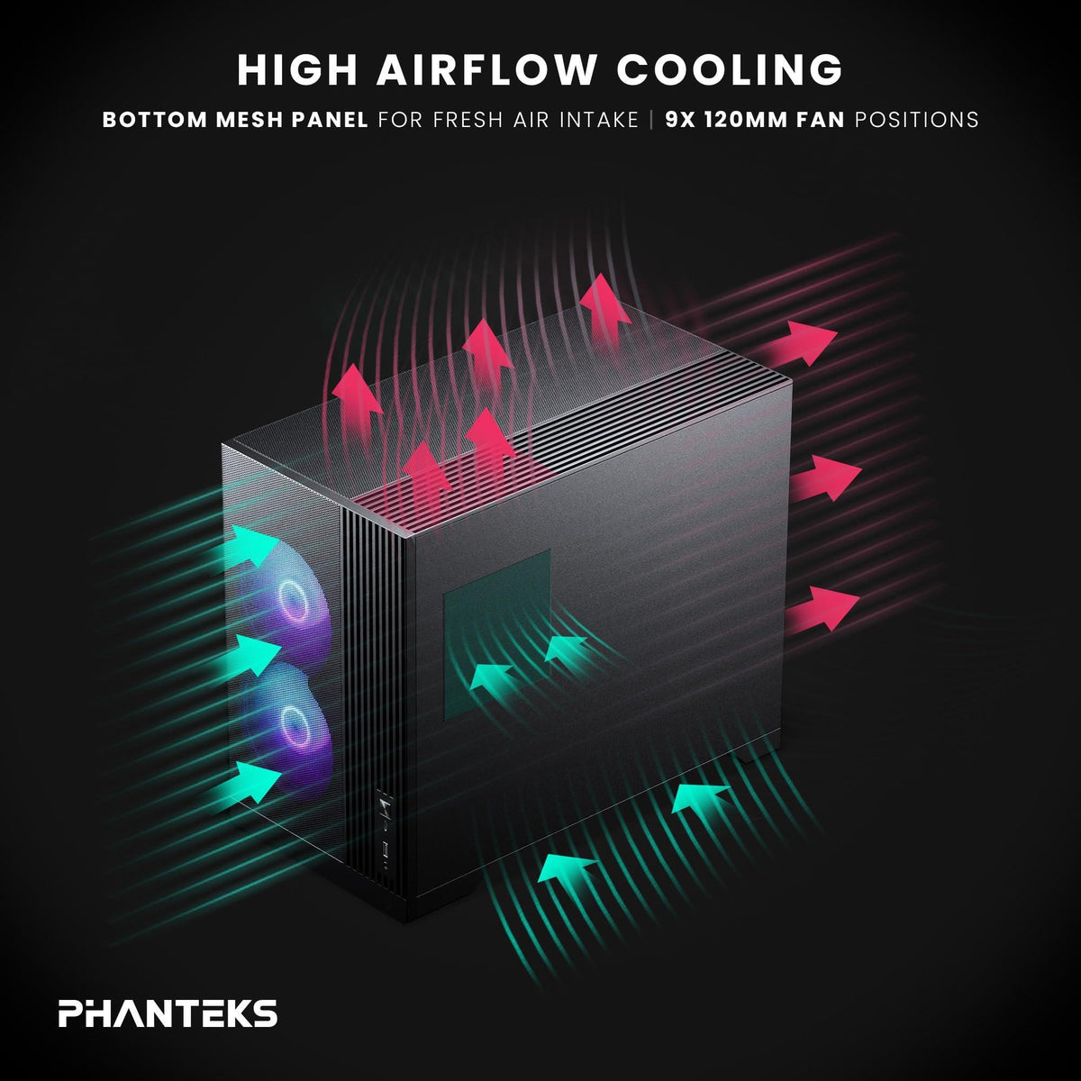 Phanteks XT M3, Compact Micro-ATX Gaming Chassis, High Airflow Performance Mesh,