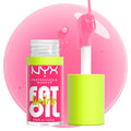NYX PROFESSIONAL MAKEUP Fat Oil Lip Drip, Moisturizing Lip Oil Gloss, Vegan Tinted Formula, Up to 12 HR Hydration - Missed Call (Sheer Pink)