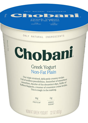 Chobani Non Fat Plain Greek Yogurt 32oz