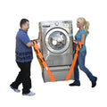 Forearm Forklift 2-Person Lifting and Moving Straps - Lift, Move and Carry Furniture, Appliances, Mattresses or Any Item up to 800 lbs. Safely and Easily Like a Pro, Orange
