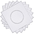 H&W 4PCS 5mm Fuse Beads Boards, Large Clear Pegboards Kits, with Gift 4 Lroning Paper (WA3-Z1)
