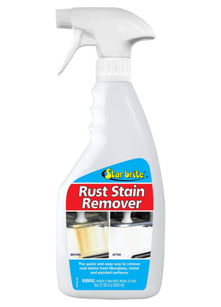 STAR BRITE Rust & Corrosion Stain Remover - Fast-Acting Spray for Fiberglass, Vinyl, Fabric, Metal & Painted Surfaces - Also Removes Sprinkler Stains 22 OZ (089222P)