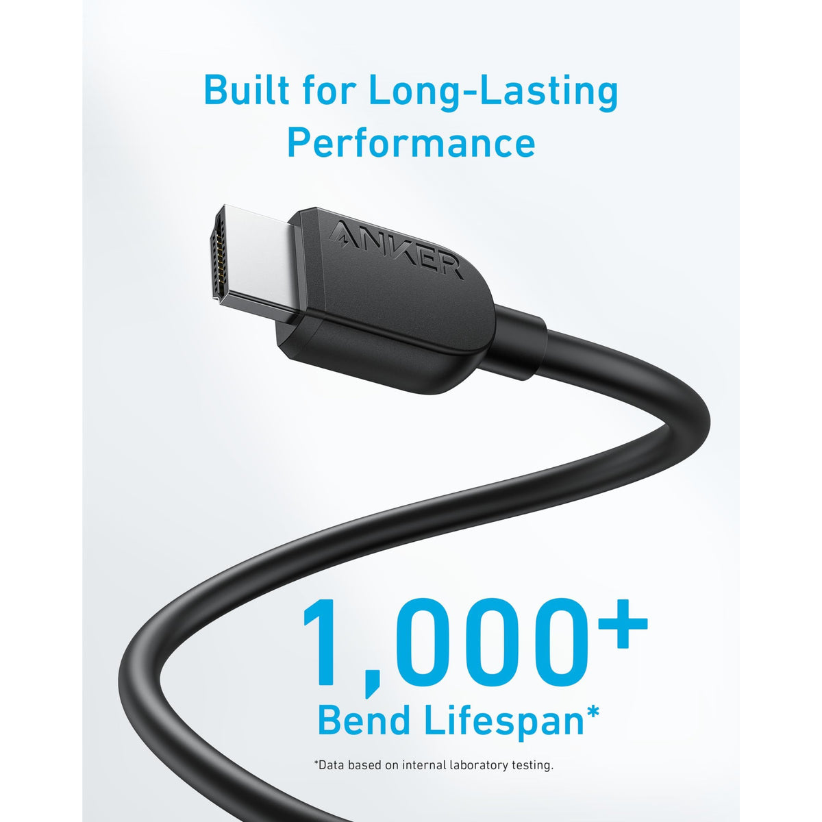 Anker HDMI Cable 8K@60Hz, 6FT Ultra HD 4K@120Hz HDMI Cord,48 Gbps Certified Ultra High-Speed,Compatible with PlayStation 5,Xbox,Samsung TVs,and More