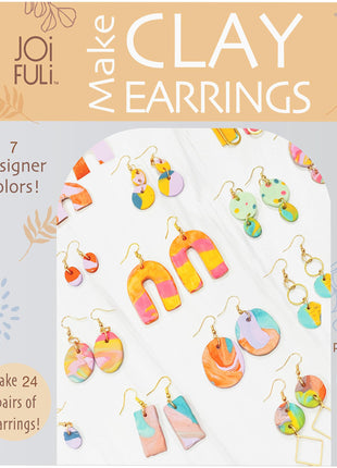 JOiFULi 132 Pc- Complete DIY Friendship Craft Set for Teens, Ages 12+ Aesthetic Polymer Clay Earring Jewelry Craft Making Set