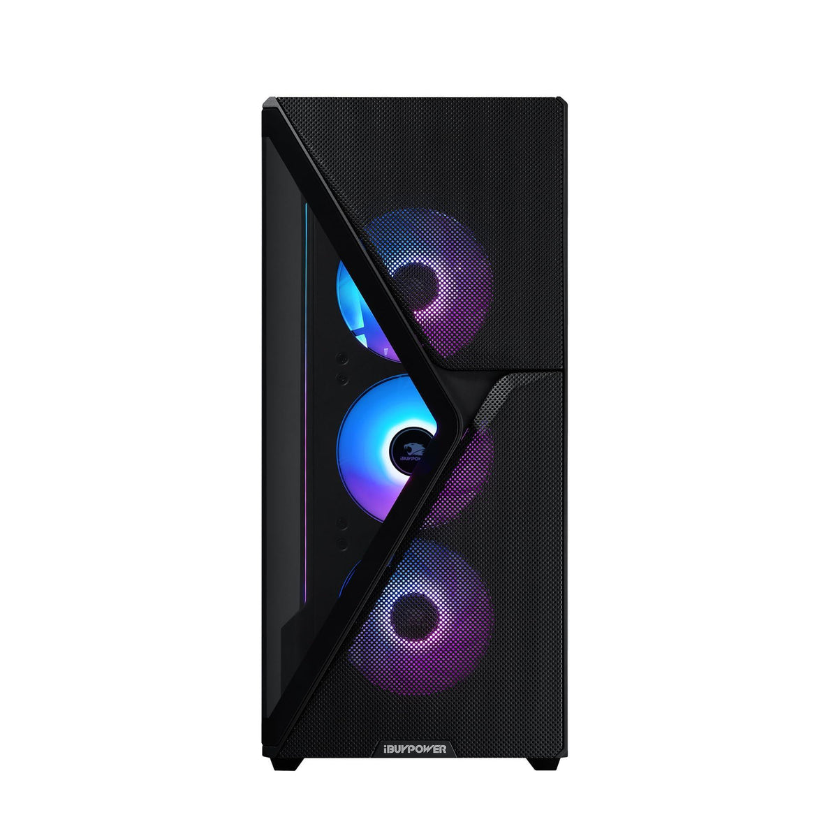 iBUYPOWER Slate MESH Gaming PC Desktop Computer (AMD Ryzen 7 9700X CPU, AMD Radeon RX 7800XT 16GB GPU, 32GB DDR5 Non-RGB 5200MHz RAM (16x2), 1TB NVMe SSD, WiFi Ready, Windows 11 Home) - SMA7R78XT02