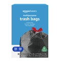 Amazon Basics 30 Gallon Flextra Strength Multipurpose Drawstring Trash Bags, 20% Post Consumer Recycled, 50 count