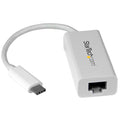 StarTech.com USB-C to Gigabit Ethernet Adapter - White - Thunderbolt 3 / 4 Compatible - Windows & Mac - RJ45 LAN Network Converter (US1GC30W)