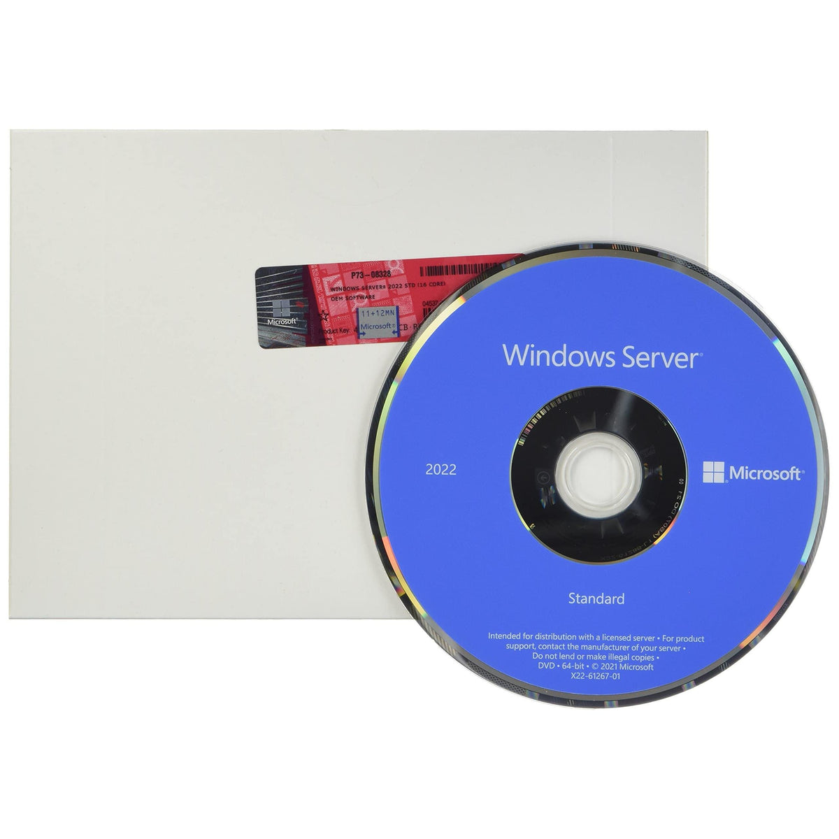 Microsoft Windows Server 2022 Standard | Base License with media and key | 16 Core