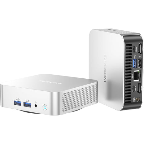 GEEKOM A6 Mini PC with AMD Ryzen 7 6800H (Beats 7730U/7640HS), 16GB DDR5 RAM (Upgradable), 1TB PCIe 4.0 SSD, Windows 11 Pro, USB4/8K/Wi-Fi 6E, Aluminium Design, Home Office & Multitasking Desktop PC