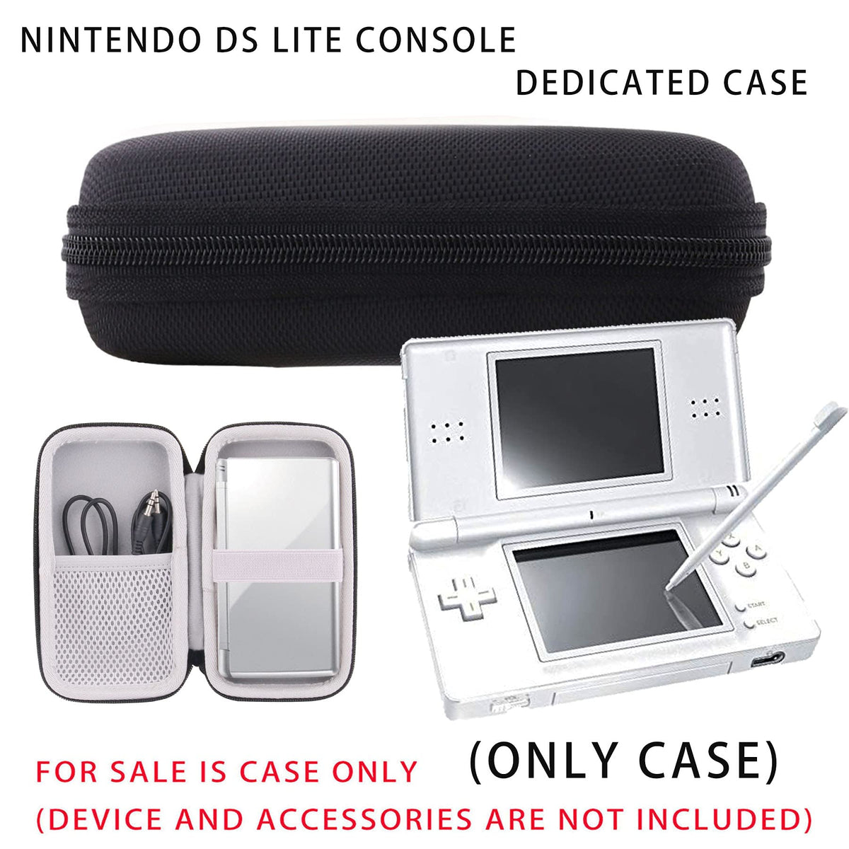 JINMEI Hard EVA Carrying Case Compatible with Nintendo 3DS / NDS Lite, Travel Carrying Case (Nintendo 3DS)