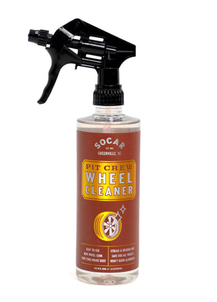 SOCAR Pit Crew Wheel Cleaner - 16 fl oz Removes Brake Dust, Road Dirt, Grime. Professional Strength Powerful Formula. Safe for Aluminum, Chrome, Alloy Wheels, Brake Components