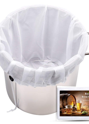Brew Bags Reusable 3 Pack, Extra Large 26"x22" Fine Mesh Strainer Bag for Home Brewing Hops Grains Wine Beer Making Drawstring Straining Brew in a Bag