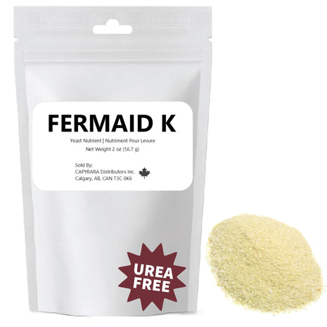 Fermaid K Yeast Nutrient   2 oz (56.7 g)   Make Wine Cider Mead Kombucha At Home   Sold by CAPYBARA Distributors Inc.