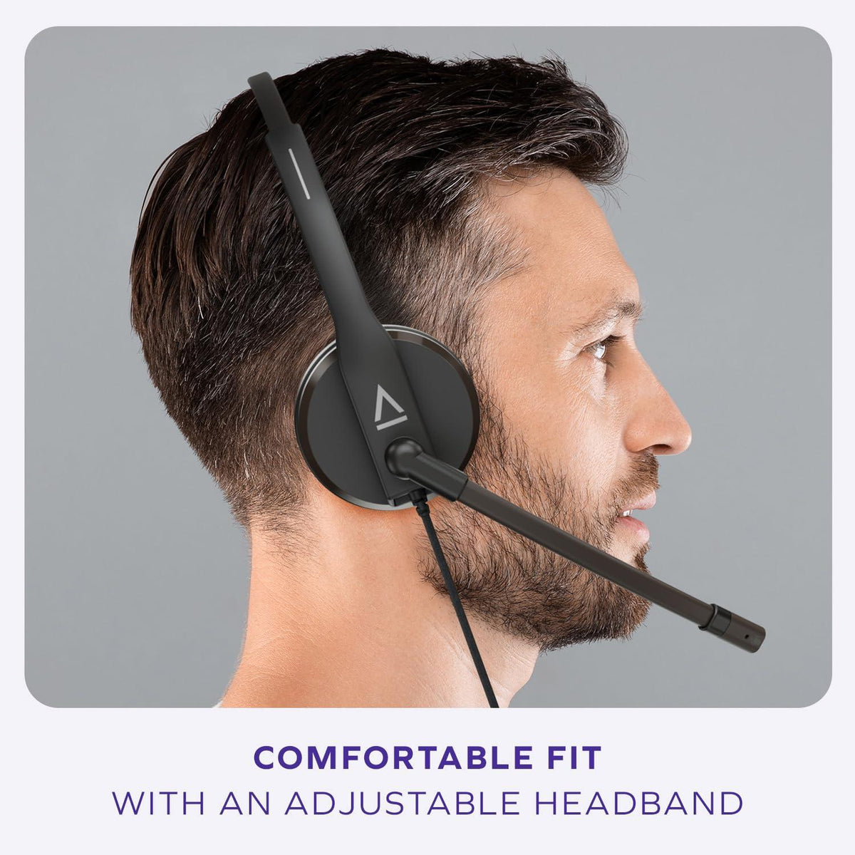 Creative HS-230 USB & 3.5 mm On-Ear Headset with Noise-Cancelling Mic, Inline Mic Mute/Volume Control, Plug-and-Play for Video Calls
