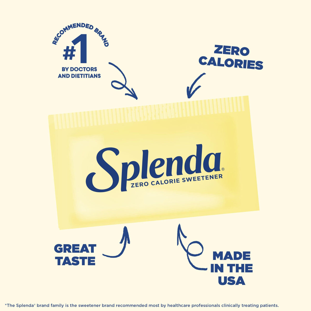 SPLENDA Zero Calorie Sweetener Value Pack, 800 Count Packets