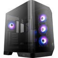 MSI MAG PANO 120R PZ - ATX Mid-Tower Gaming PC Case - 270-degree Tempered Glass Panel - Liquid Cooling Support up to 360mm Radiator - Pre-Installed 7 ARGB Fans - VGA Bracket