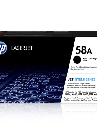 HP 58A Black Toner Cartridge | Works with HP LaserJet Enterprise M406 Series, MFP M430 Series, Pro M404 Series, M428 Series | CF258A