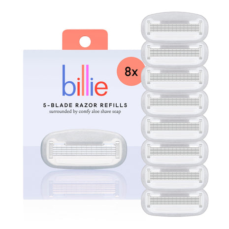 Billie Women's Razor Refill Blades 5-Blade Cartridges - 8 count