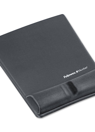 Fellowes MICROBAN Memory Form Mouse Pad Wrist Support - Graphite (9184001)