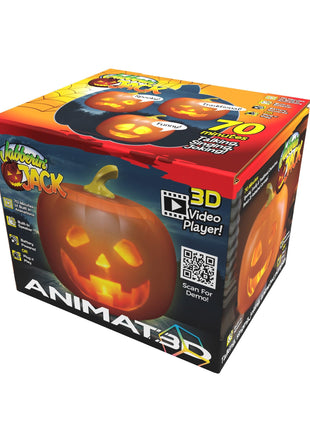 Jabberin' Jack Talking Animated Pumpkin with 8 Inch Screen and Built-in Projector + Speaker