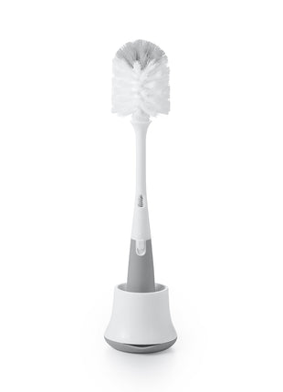 OXO Tot Bottle Brush with Nipple Cleaner and Stand, Gray