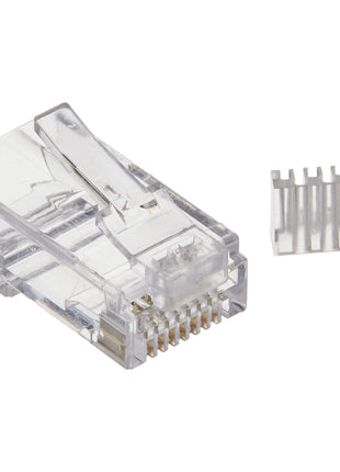 StarTech.com Cat 6 RJ45 Modular Plug for Solid Wire - 50 Pack (CRJ45C6SOL50),Clear