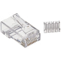 StarTech.com Cat 6 RJ45 Modular Plug for Solid Wire - 50 Pack (CRJ45C6SOL50),Clear