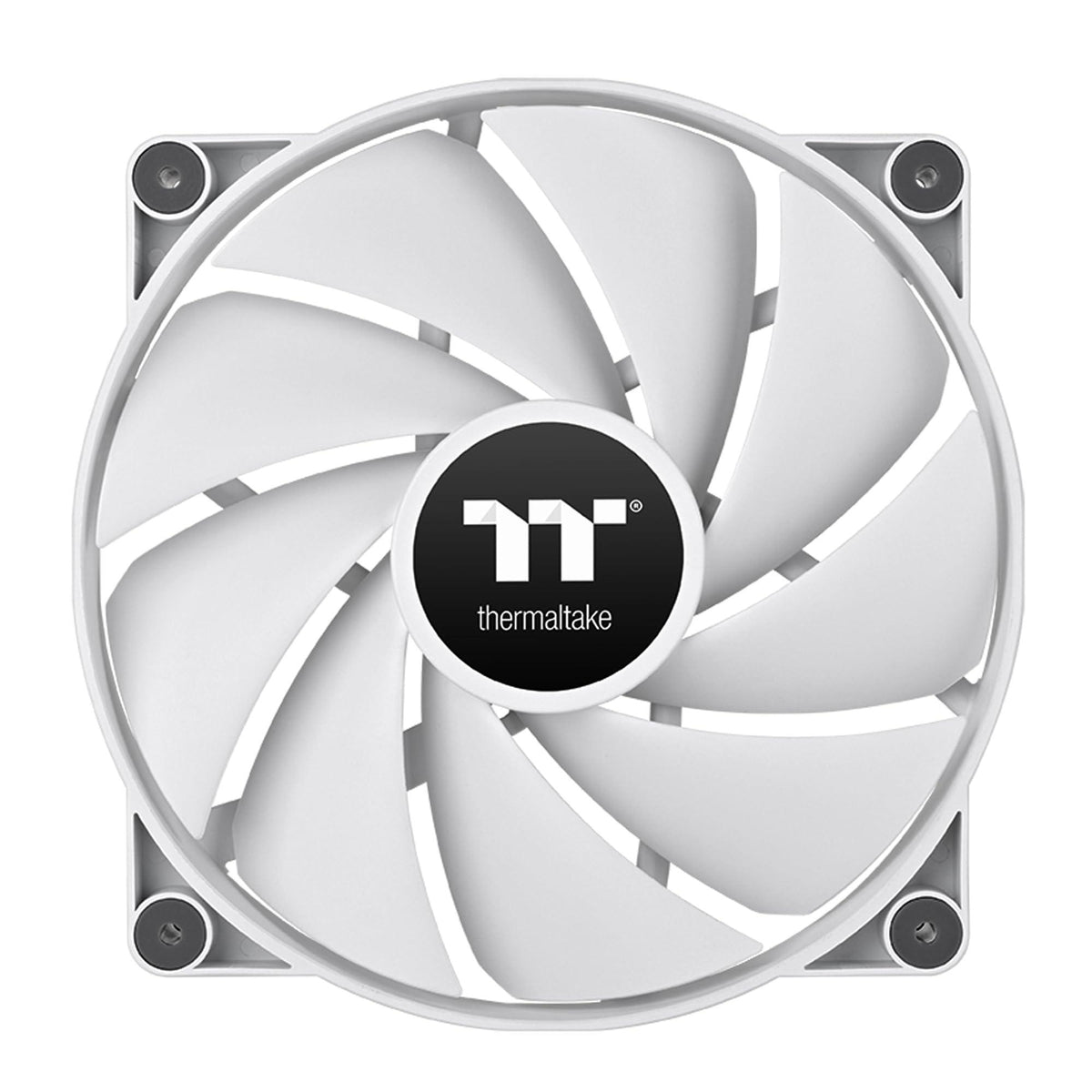 Thermaltake CT200 PWM Fan Single Pack, PWM Controlled 500~900 RPM, Airflow 131.6 CFM, Hydraulic Bearing, Case Fan, 200mm x 200mm x 30mm, White, CL-F178-PL20WT-A