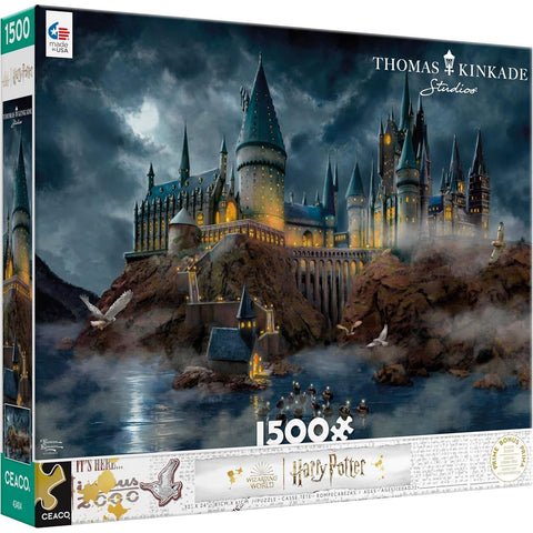 Ceaco - Thomas Kinkade - Harry Potter - Hogwart's Castle - 1500 Piece Jigsaw Puzzle