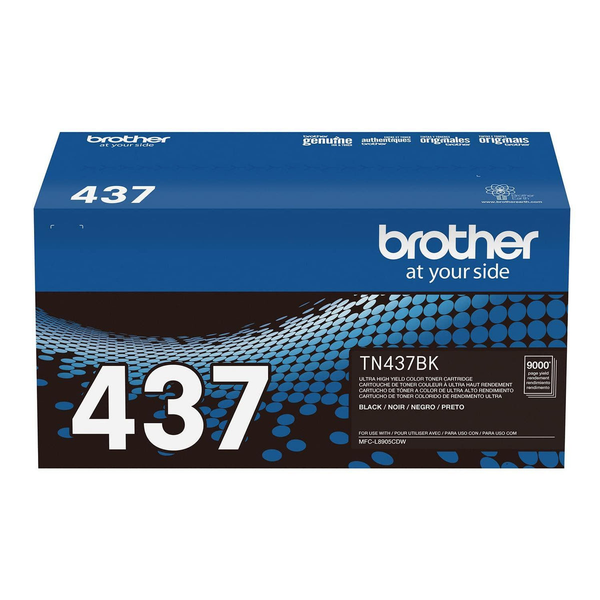 Brother Genuine TN437BK Ultra High Yield Black Toner Cartridge XL