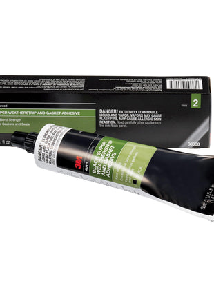 3M Black Super Weatherstrip and Gasket Adhesive, 08008, 5 fl oz, 1 Per Pack