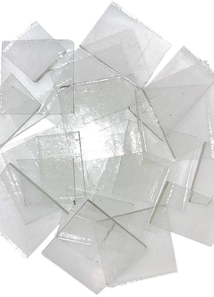 1.5 LB COE 96 Clear Glass Scraps - System 96 Fusing Glass Scraps