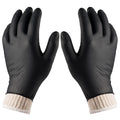 Nechtik BBQ Gloves - Disposable with 4 Cotton Liners and 100 Black Nitrile Gloves - Machine Washable, Powder Free, Latex Free