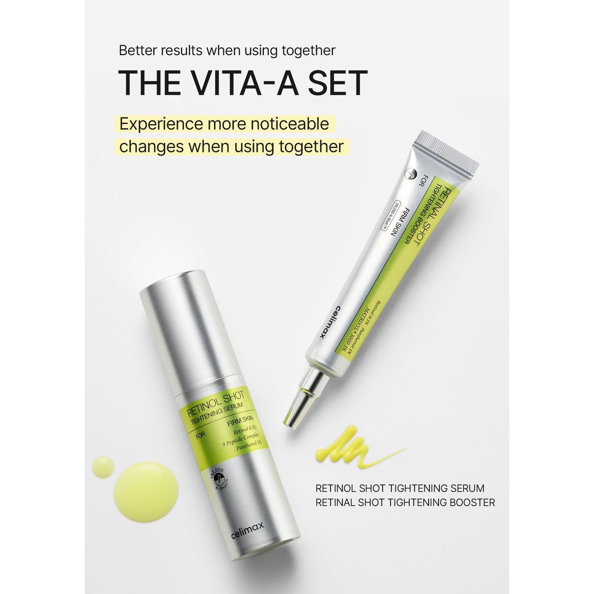 celimax The Vita A Retinal Shot Tightening Booster | Pore Minimizer, Wrinkles & Fine Lines, Firmer Skin, 15ml