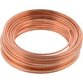 Hillman Bare Copper Wire Rope 18 Gauge Polished Hobby Cable Wire, 25', Corrosion Resistant, Holds 14 lbs, Ideal for Crafts & DIY, Copper | 35263