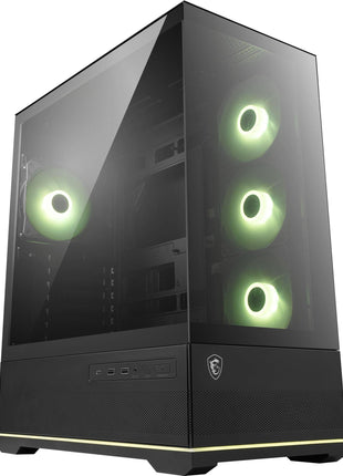 MSI MAG PANO 110R PZ - Mid-Tower Gaming PC Case - Tempered Glass Side Panel - 3 x 120mm ARGB Fans - Liquid Cooling Support up to 360mm Radiator - Mesh Panel for Optimized Airflow