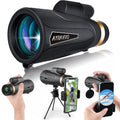 12x60 Monocular Telescope with Smartphone Holder & Upgraded Tripod, High Powered SMC & BAK4 Scope, Birthday Gifts for Men Dad Him Husband Teen, Gifts for Christmas, Outdoors Survival Hiking Gear